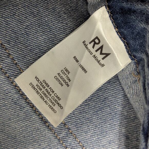 RM Rebecca Minkoff Light Wash Jeans Tapered Joggers Womens Medium Pants Blue - Picture 4 of 6
